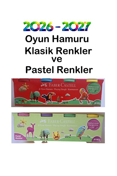 HEPPRATİK Oyun Hamuru Klasik Renkler ve Pastel Renkler Toplam 8 Renk