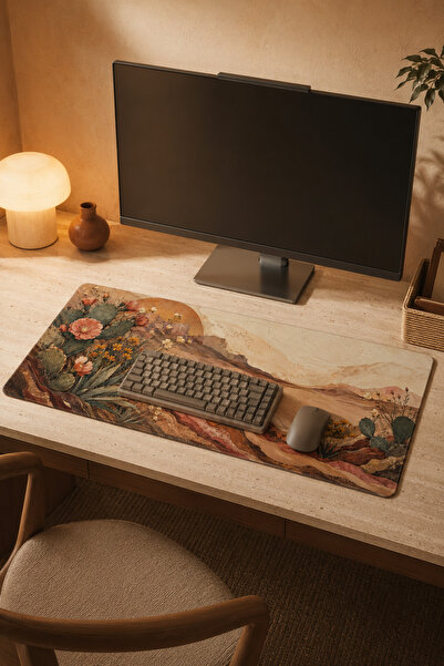 RUGRUMBA Premium Botanik Desert Bloom XXL Gaming Mousepad 40x90 εκ. 4 χιλ., Ρ...