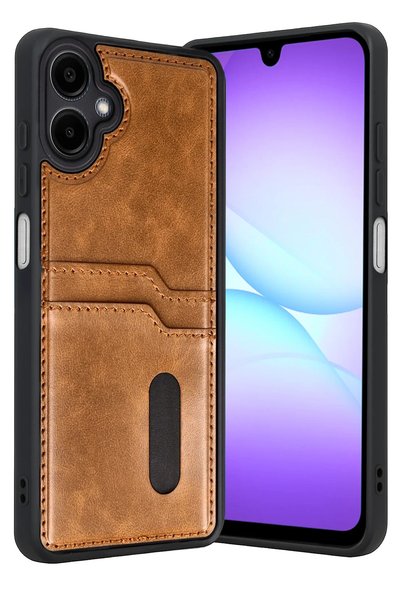 New Face Aconcept Galaxy A07 4g Sara Leather Case with Business Card Holder (...