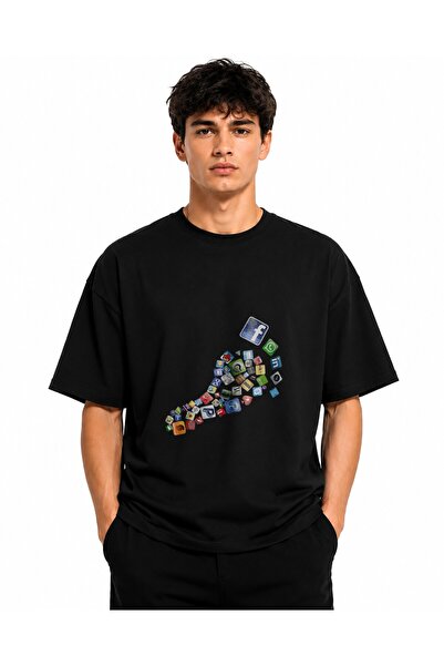 Inscriptie Unisex Βαμβακερό T-Shirt Υψηλής Ποιότητας  "Digital "