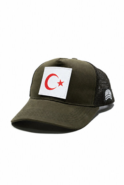 all hats قبعة بيسبول شبكية مزينة بطباعة العلم التركي