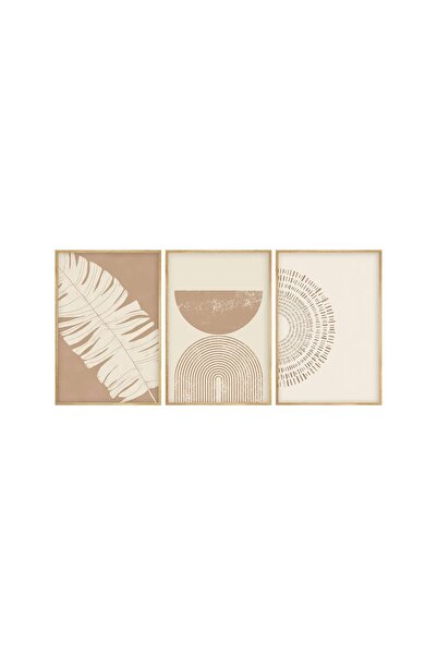 OEM Set Wallxpert de 3 tablouri decorative cu ramă, 3x50x70 cm, ramă din lemn...