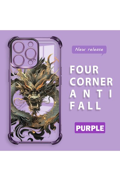 ucuc iPhone 15 Pro Compatible Transparent Back Four-Corner Reinforced Impact ...
