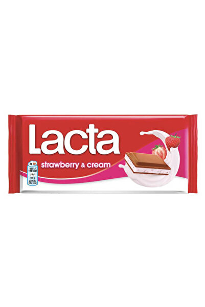 Lacta ΣΟΚΟΛΑΤΑ 100gr. - (ΚΡΕΜΑ ΦΡΑΟΥΛΑ)