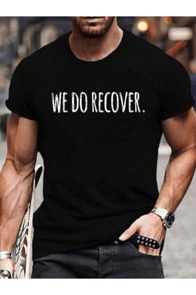 9TAY 100% Cotton Vintage Retro Addiction Recovery Awareness We Do Recover Wom...