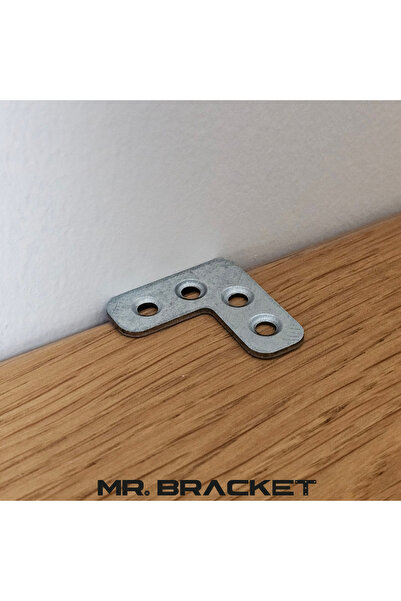 MR.BRACKET 8 ad. Sac Gönye Düz Gönye Köşe Bağlantı Demiri 3x3cm - Çerçeve Sandalye Masa Sehpa Tamir Birleştirme
