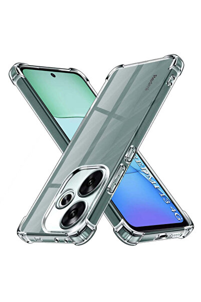 Techsuit Case for Xiaomi Redmi 13, Shockproof Clear Silicone, transparent - t...