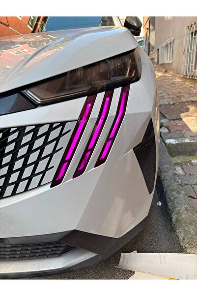 ARKT STİCKER Peugeot 3008 2024-2026 Gündüz Led Sticker Mor