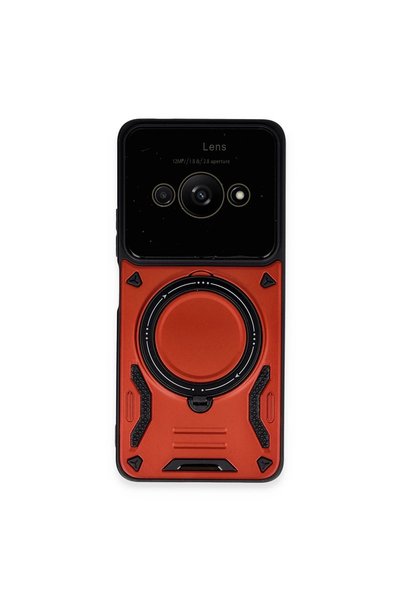 New Face Aconcept Poco C61 Case with Joy Lens Stand Cover (23130) - Red