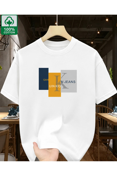 EURO CODE Men's T-Shirt, 100% Cotton, Printed T-Shirt, Crew Neck, Short Sleev...