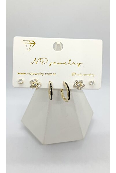 ndjewelry Florence Flower Figured 6-Piece Earring Set