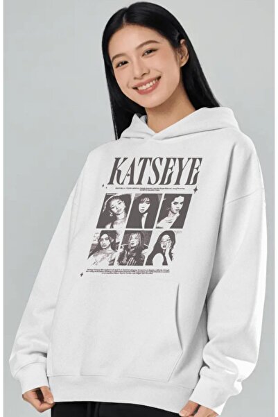 SEVBANO Katseye K-Pop muzička grupa Prethodno štampana unisex oversize premiu...