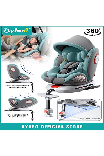 BYBEO مقعد سيارة آمن للأطفال الرضع/الأطفال الصغار مع واجهة ISOfix ودعامة تحمي...