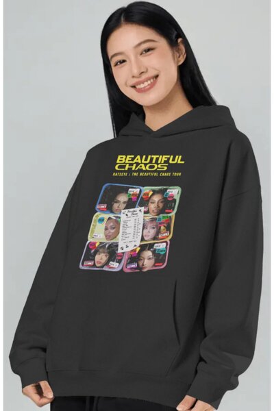 SEVBANO Katseye Beautiful Chaos Kpop muzička grupa Prethodno štampana unisex ...
