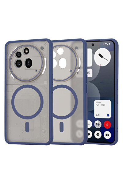 Techsuit Husă pentru Nothing Phone (3a) Pro, Seria HaloFrost MagSafe, albastr...