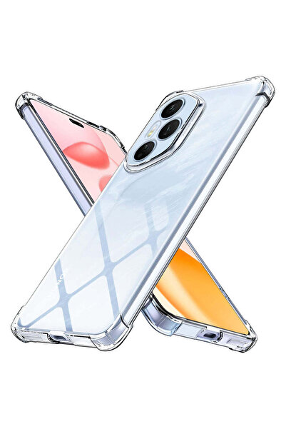 Techsuit Husă pentru Honor 400 Pro, din silicon transparent, rezistentă la șo...