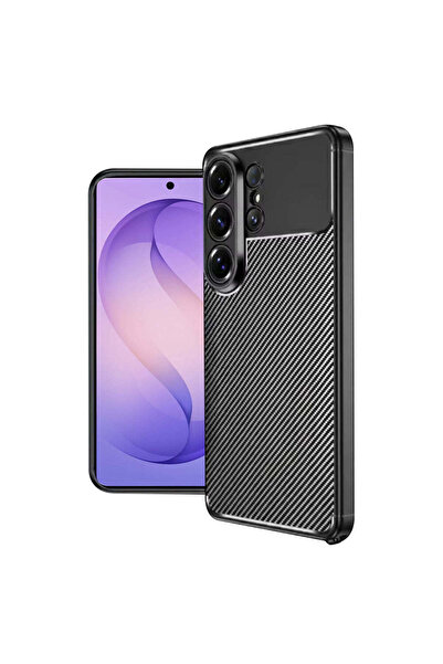 Techsuit Husă pentru Samsung Galaxy S26 Ultra, Fibră de carbon, negru - negru