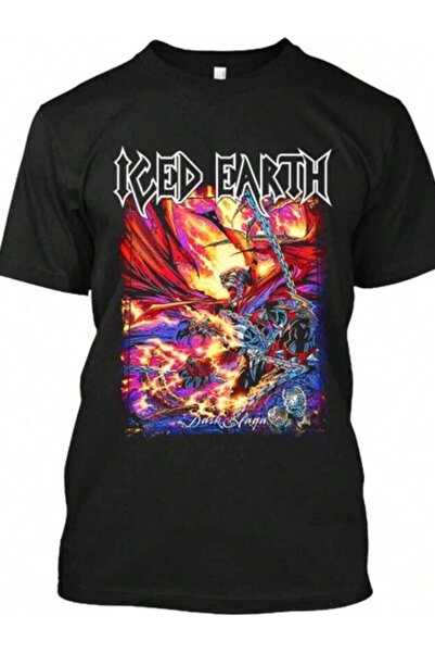799 NEW! Popular Iced Earth The Dark Saga Music Vintage T-Shirt Size S-4XL