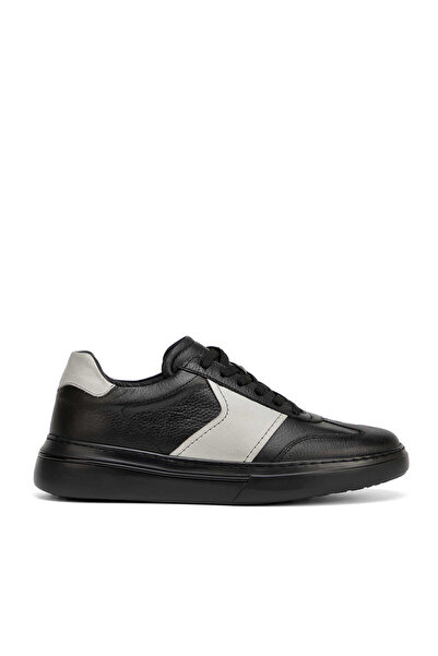 Tergan Siyah Hakiki Deri Erkek Sneaker - E26I1AY57761-H49