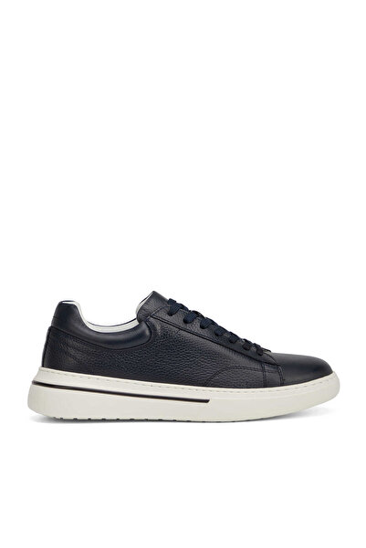 Tergan Lacivert Hakiki Deri Erkek Sneaker - E26I1AY57758-A38
