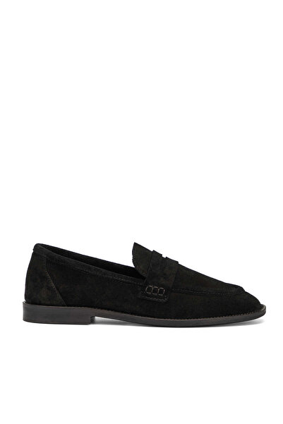 Tergan Siyah Hakiki Deri Kadın Loafer - K26I1AY68667-A01