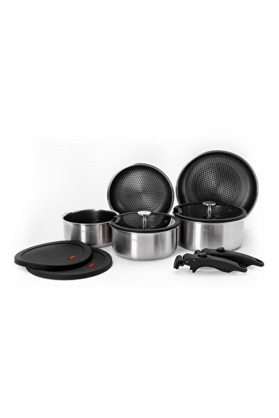 Maxx Doria Steel Fusion Lockpan 11 Piece Cookware Set Pa3041