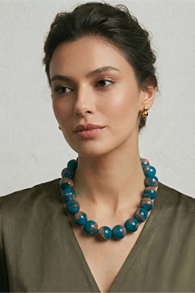 PETEK AKSESUAR Basic Acrylic Ball Necklace