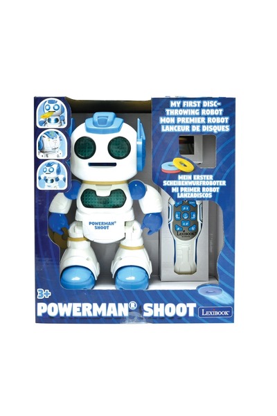 LEXIBOOK Robot interactiv cu telecomandă, Lexibook, Powerman Shoot