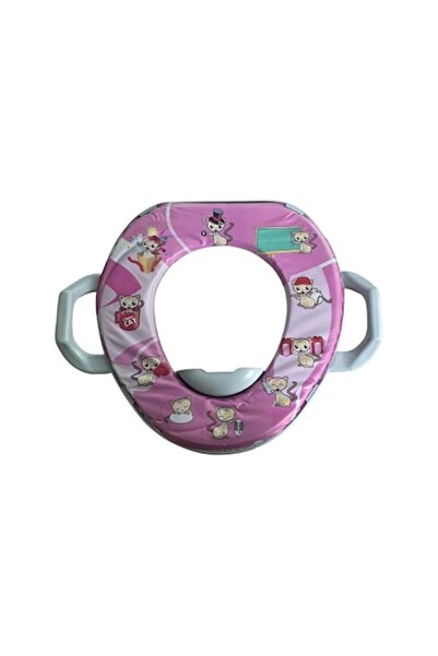 flores Toilet lid with handles, plastic, for children, kitten model