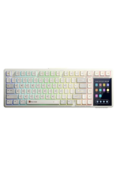 Aula L99 4" Akıllı Dokunmatik Ekranlı 3 Modlu RGB Hot Swap Caramel Latte Swit...