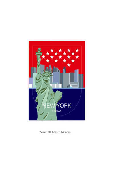 Choice18 New York Fashionable Laptop Suitcase Stickers Various Countries Urba...