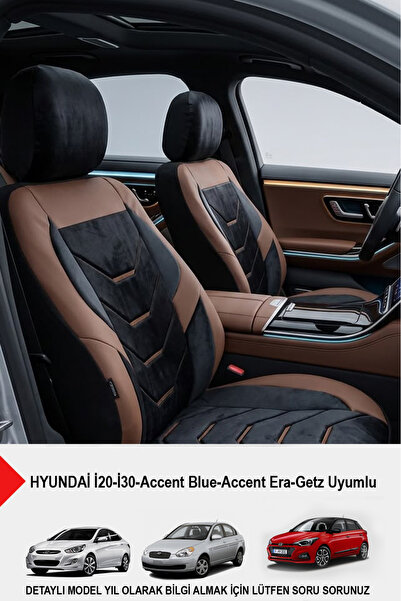 GM-DESIGN Arenza Series Luxury Car Seat Cover - (Compatible with Hyundai İ20-...