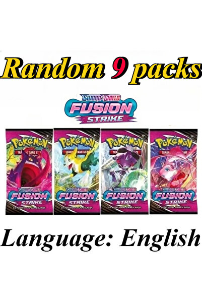 Choice16 Bandai FUSION 9 Packs Pokémon Card Packs Bright Stars Prismatic Evol...