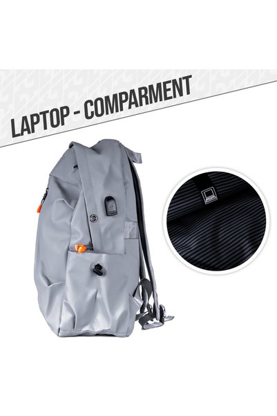 JEEM Cloud Peak Light Grey Backpack