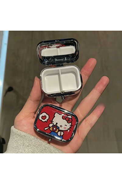 Choice KT-1 Anime Sanrio Hello Kitty Metal Storage Box Pill Organizer Compart...
