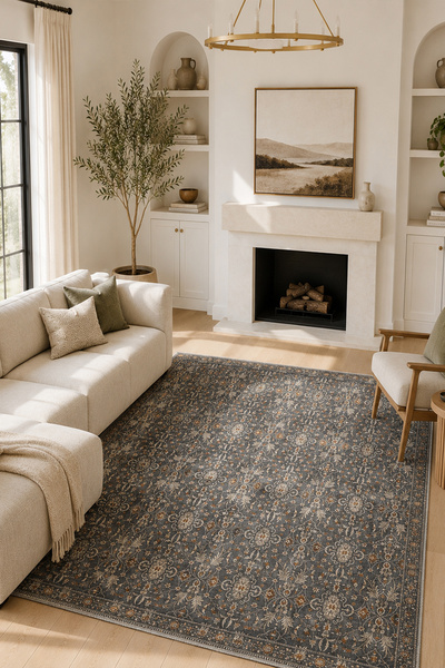 Homefesto Modern Dekoratif Halı – Makinada Yıkanabilir, Kaymaz Taban, İnce Salon Halısı, Mutfak Halısı ve Yolluk