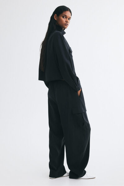 H&M Viskoz Karışımlı Pull-on Pantolon