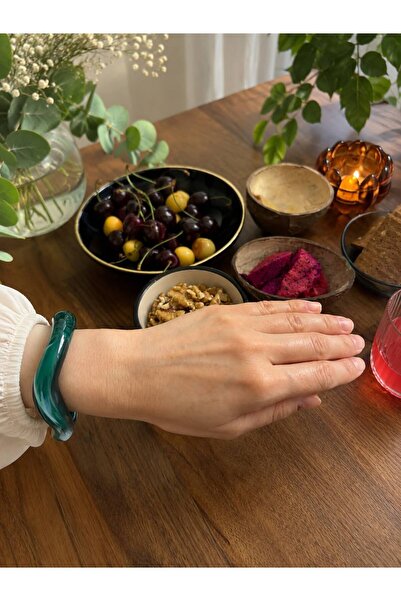CHERİE CJ Jewelry Zümrüt Yeşili Premium Açık Kelepçe Bileklik ✨