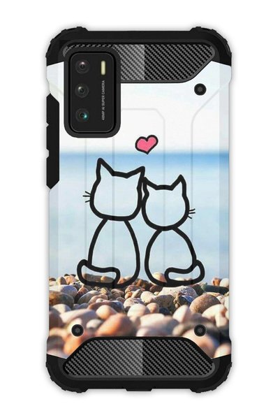 EGSTECH Poco M3 Case Army Tank Full Protection Anti-Shock - Cats' Love