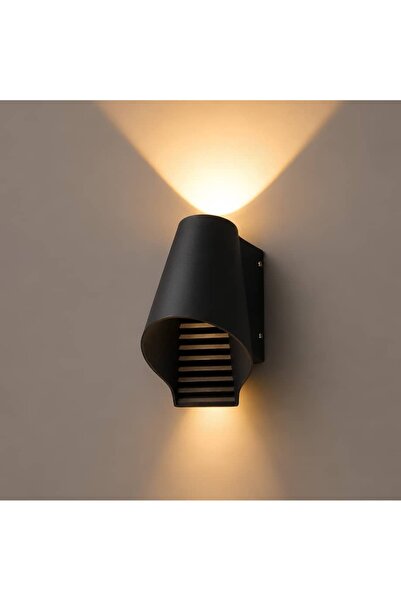 ACCEPT Outdoor Wall Lighting Aluminum Led Black Light Source Yellow Color