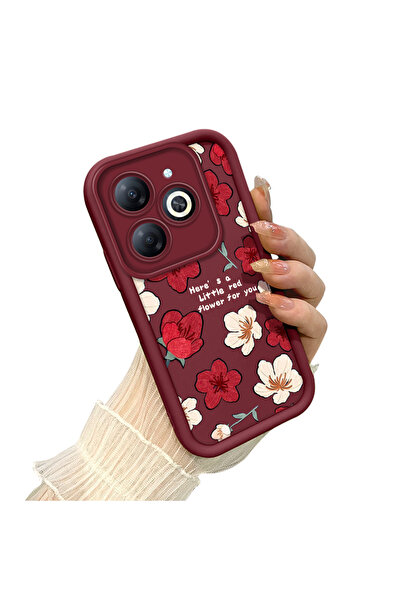 PATTERNOVA Infinix Smart 8/8 Pro Uyumlu atmosferik vintage çiçek kılıf, farkl...