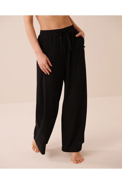 La Vie en Rose Crepe Knit Wide Leg Pants