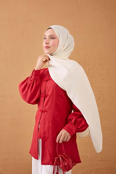 Silk Home Naia Cotton Shawl Rope Ecru
