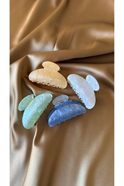 MonCheriAccessoire مشبك عظمي ملون منقوش
