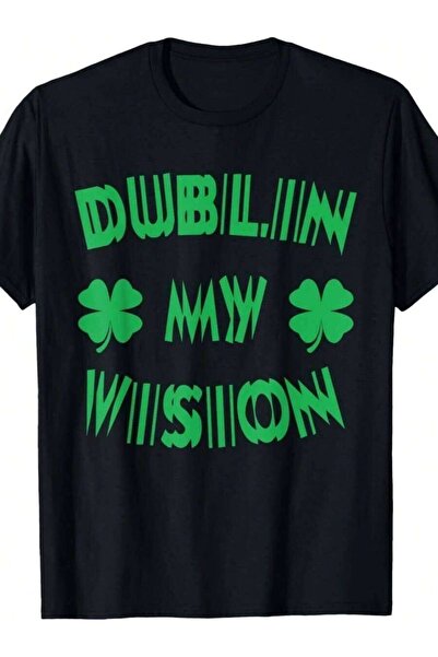 k222 هودي تي شيرت مميز بتصميم Dublin My Vision لعيد القديس باتريك، يخلق أجواء...