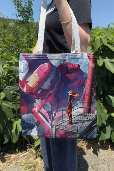 ZipZap Neon Genesis Evangelion V4 Summer Winter Double-Sided Canvas Print Tot...