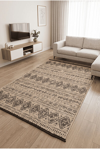 Anaska Home Şönil Halı Salon Halısı Mutfak Halısı Şönil Kilim Leke Tutmaz Hal...