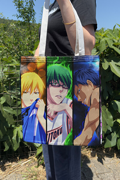 ZipZap Kuroko No Basket V3 Summer Winter Double-Sided Canvas Printing Tote Ba...