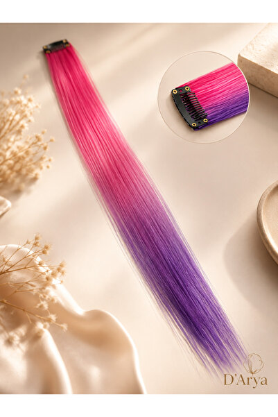 Darya Two Color Ombre Snap Side Tinsel Hairpiece Hair Accessory