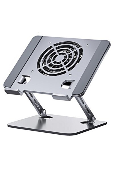 Unspecified TO7 TREASURE USB-Powered Adjustable Foldable 1-Fan Laptop Stand Gray
